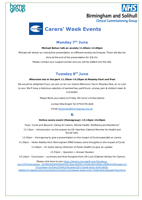Carers Information